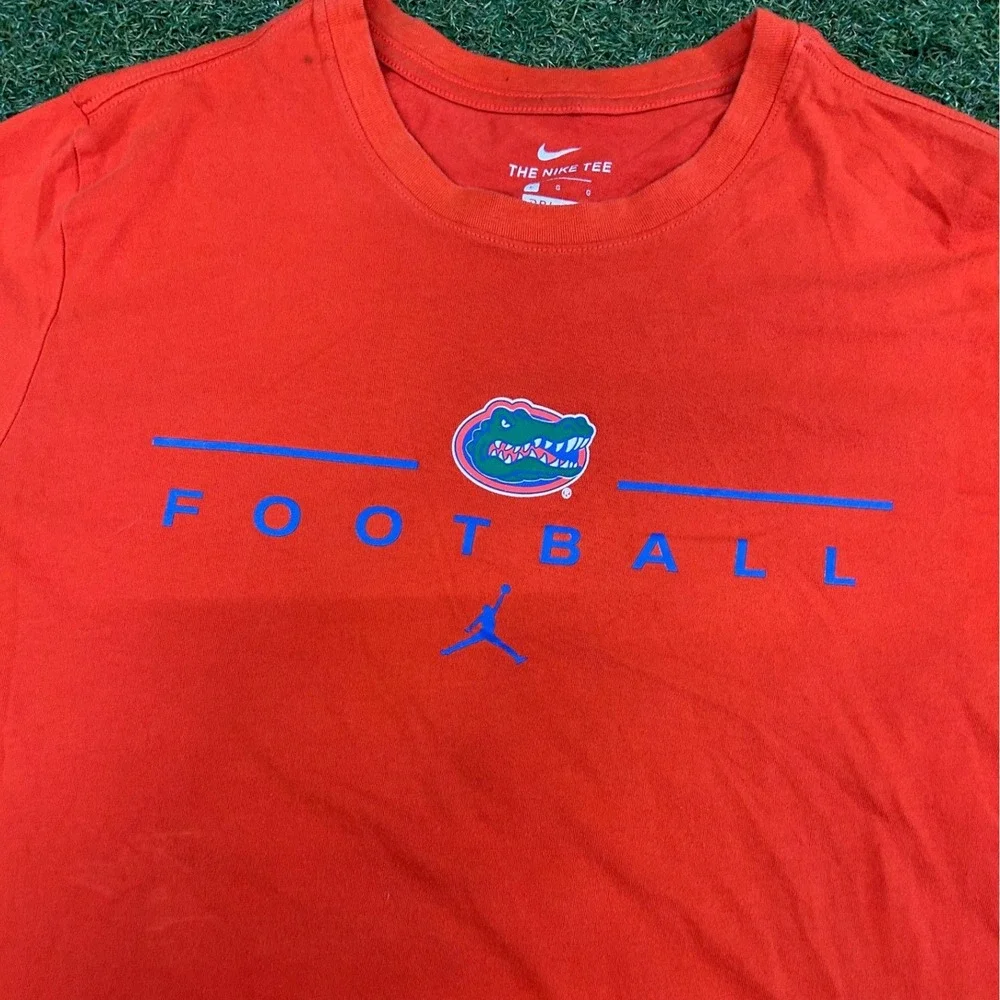 Jordan Florida Gators Football Dri-FIT Orange T-Shirt Mens Large Jumpman UF